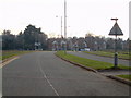 Looking towards Castletown roundabout