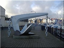 SC3875 : Bruce anchor South quay Douglas by kevin rothwell
