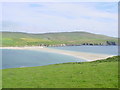 HU3720 : Tombolo linking St Ninian's Isle to the Shetland Mainland. by Colin Park