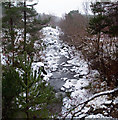 View from the A713 bridge over the Polmaddy Burn