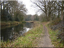 SU8752 : Basingstoke Canal in Aldershot by Graham Clutton