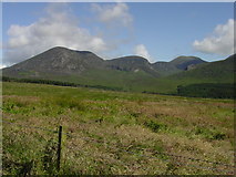 J3422 : On the path up Slieve Binnian. View to Slieve Lamagan by Colin Park