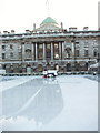 TQ3080 : Ice rink surface preparation, Somerset House by David Hawgood