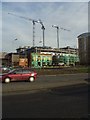 Cranes between Kirkstall Road and Burley Road, Leeds