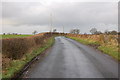 Looking North up Pinfold Lane Inskip