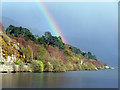 SH5662 : Rainbow over Padarn lake by Nigel Williams