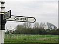 Local Roadsign with Jodrell Bank backdrop