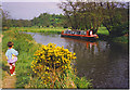 Narrowboat on the River Wey at Farncombe.