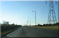 Chippenham Bypass with pylons