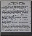 SH5371 : Scale of charges at Llanfair toll gate. by Stephen Elwyn RODDICK