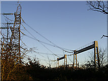 SU5004 : Powerlines at Chilling Substation by Rowan Legg