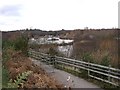 Ramp up to Basingstoke Canal, Aldershot, Hampshire