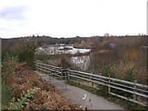 SU8851 : Ramp up to Basingstoke Canal, Aldershot, Hampshire by Humphrey Bolton