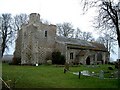 All Saints, Chalgrave : Chequered Stonework