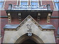 Emblem over the entrance to the Laverton