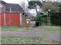 Footpath crossroads.