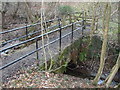 Footbridge over Range Dike, the boundary between Farnley Tyas and Thurstonland, Yorkshire