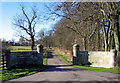 Gates and Drive to Benridge Hall