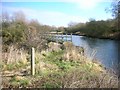 Footbridge over Broadholm Weir