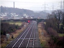 SH5171 : Bridge over railway by Nigel Williams
