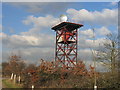 Antenna testing tower at Whitehill Farm