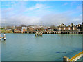 Former swing bridge over the river Ouse, Newhaven