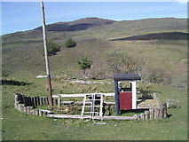 NM4886 : Play area in form of a fishing boat, Eigg School. by Michael Wills