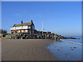 TF7745 : RWNGC clubhouse at high tide by Graham Hardy