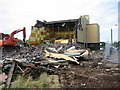 Demolition of the Monico Cinema on the corner of Pantbach Road and Tywern Road