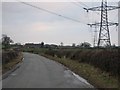 Borrowby Grange farm and pylons