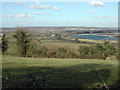 Across the tanks towards Long Ashton