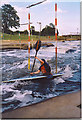 SK6139 : Canoe and White Water, Holme Pierrepoint. by Colin Smith