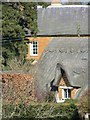 SP6964 : Ironstone and thatch, Harlestone by Dave Dunford