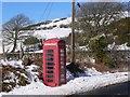 Telephone Call Box at Chweffordd, with Cefn Du in the Background