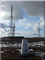 SD6514 : Trig Point and small masts on Winter Hill by Margaret Clough