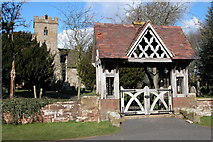 SO8865 : Lych Gate to Hampton Lovett church by Philip Halling