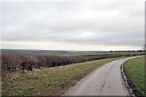 SK8302 : Long view to Rutland Water from Holygate Road Ridlington by Terry Butcher