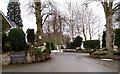 Entrance to Woodlands Hall Caravan Park