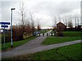 Site of old railway station and line, Pallion, now part of the Coast to Coast cycle route, 28th January 2006.