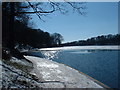 Roundhay Park Lake in winter