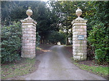 NT6376 : Entrance pillars to Biel, East Lothian by Lisa Jarvis