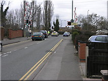SP3383 : Traffic on a Level Crossing by Michael Patterson