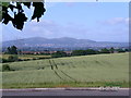 The Malverns seen from the roundabout beside the Blind college