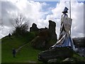 SN7634 : Monument to Llewelyn ap Gruffydd Fychan by Kevin Flynn
