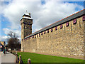 Cardiff Castle Walls and Clock Tower