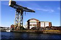 Crane at Barclay Curle shipyard, disused now