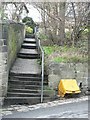 Path from Newlay Lane to Newlaithes Gardens.