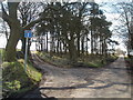 Crossroads of Bradley Fell Road and Buck