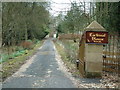 Fortissat House driveway