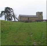 SK6500 : Approach to the church of St Giles Great Stretton by Andrew Tatlow